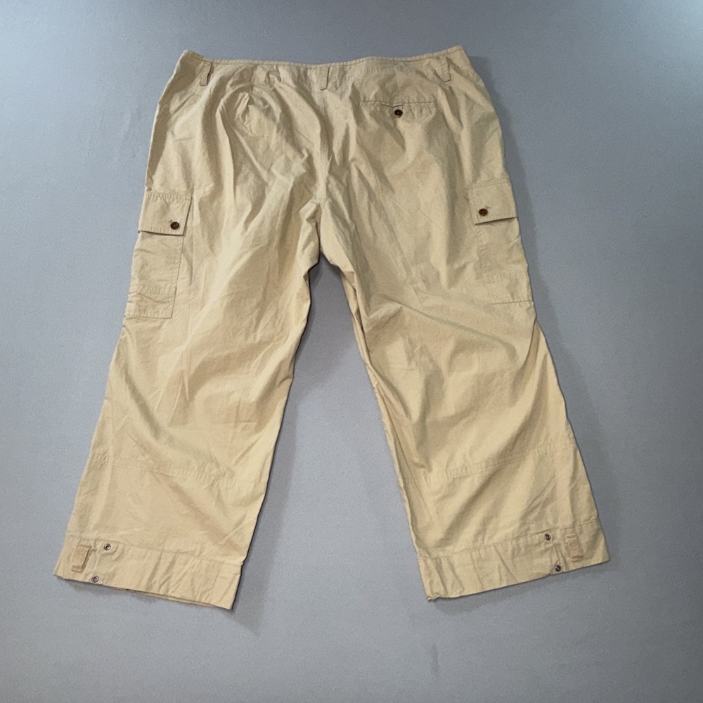 Lauren Ralph Lauren Cargo Capri Pants Women's Size 22W 100% Cotton Khaki NWT